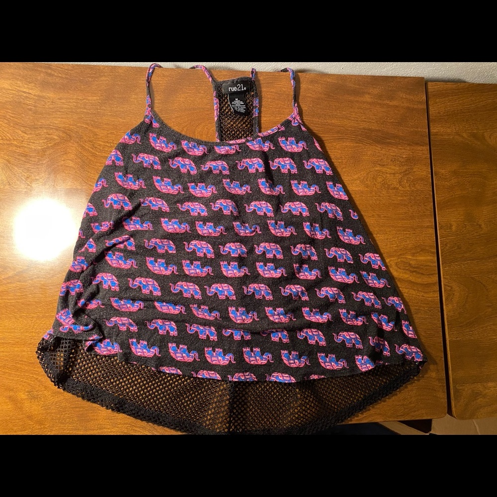 RUE 21 elephant tank top size Medium